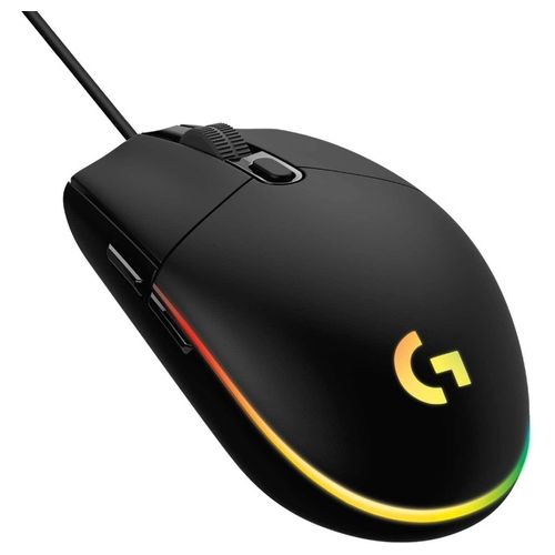 Logitech G203 LIGHTSYNC Mouse Gaming con Illuminazione RGB, Personalizzabile, 6 Pulsanti Programmabili, Sensore per Gaming, Tracciamento a 8.000 DPI, Peso Ridotto - Nero