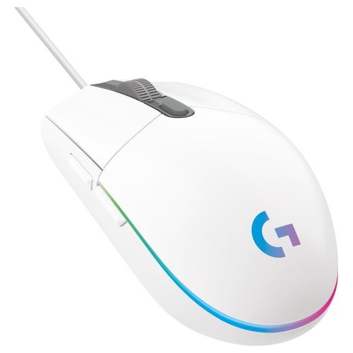 Logitech G203 LIGHTSYNC Mouse Gaming con Illuminazione RGB Personalizzabile 6 Pulsanti Programmabili Bianco