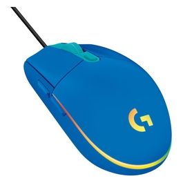Logitech G203 LIGHTSYNC Mouse Gaming con Illuminazione RGB Personalizzabile 6 Pulsanti Programmabili Sensore per Gaming Tracciamento a 8.000 DPI Blu