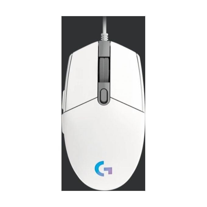 Logitech G203 LIGHTSYNC Mouse Gaming con Illuminazione RGB Personalizzabile 6 Pulsanti Programmabili Bianco