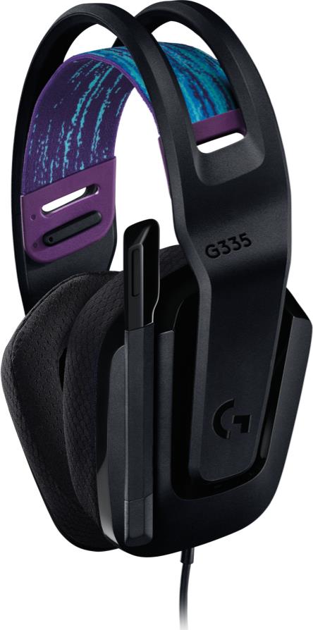 Logitech G335 Cuffie Gaming Cablate Microfono Flip to Mute