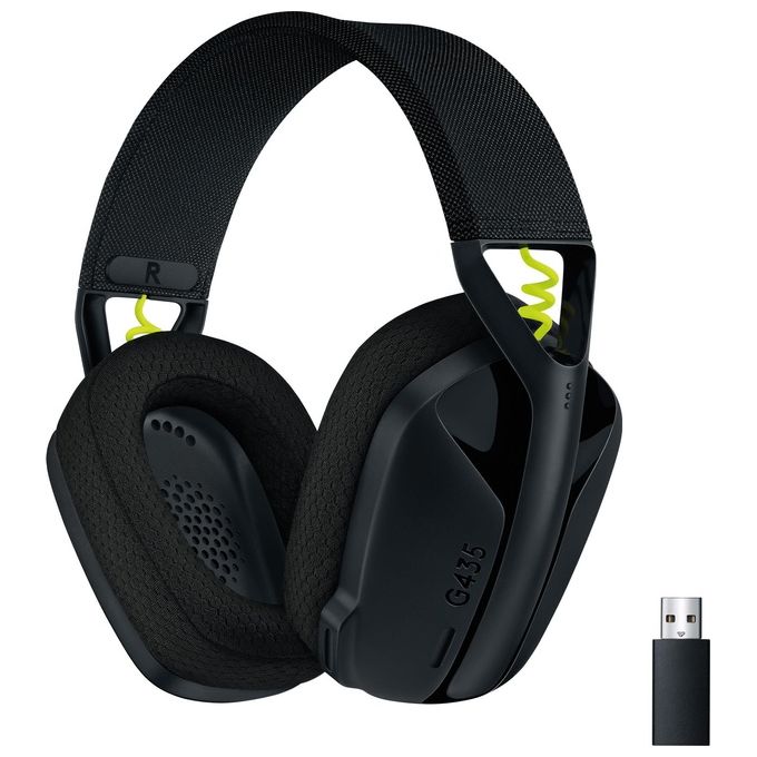 Logitech G435 LIGHTSPEED Cuffie Gaming Wireless Bluetooth -Over Ear Microfoni Integrati Nero