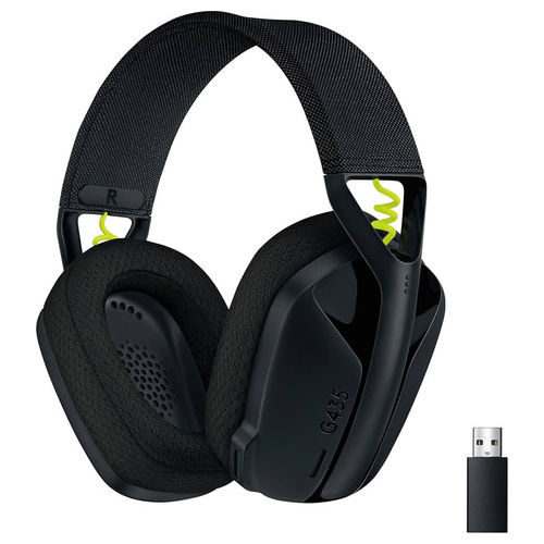 G435 Lightspeed Cuffie Gaming Wireless Bianco e Nero Memory Foam