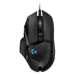 G G502 HERO Mouse Gaming Prestazioni Elevate, Sensore HERO 25K, 25.600 DPI, RGB, Pesi Regolabili, 11 Pulsanti Programmabili, Memoria Integrata, PC/Mac/Laptop, Nero