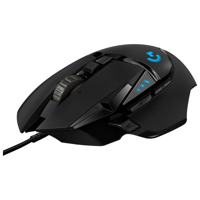 Logitech G502 HERO Mouse Gaming con Cavo Nero