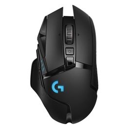 Logitech G502 LIGHTSPEED Mouse Gaming Wireless Sensore HERO 16K 16000 DPI RGB 11 Pulsanti Programmabili Nero