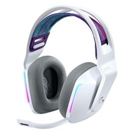 G733 Lightspeed Cuffia Wireless con Microfono Gaming con Fascia per la Testa a Sospensione Lightsync RGB Tecnologia Microfono Blue Voice e Driver Audio Pro-G Bianco