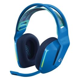 G733 Lightspeed Cuffia Wireless con Microfono Gaming con Fascia per la Testa a Sospensione Lightsync RGB Tecnologia Microfono Blue Voice e Driver Audio Pro-G Blu