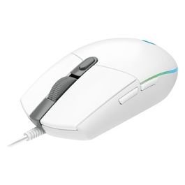 Logitech Gaming Mouse G102 LIGHTSYNC Mouse per Destrorsi Ottica 6 Pulsanti Cablato USB Bianco