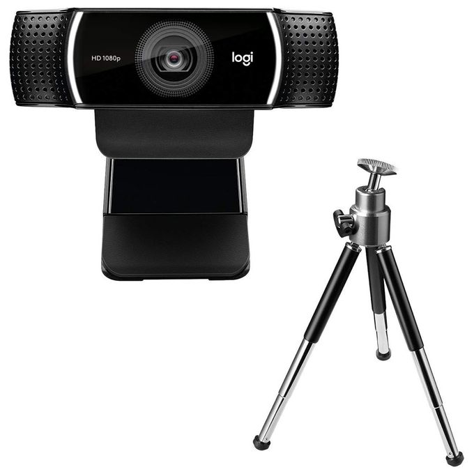 Logitech C922 960-001088 Pro Stream Webcam, Streaming Veloce HD 1080p-30fps Correzione Luce HD Autofocus
