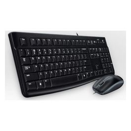 MK120 Kit Tastiera e Mouse, Layout Tedesco Qwertz, Nero