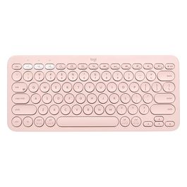 Logitech K380 Multi-Device Bluetooth Keyboard Tastiera senza Fili Bluetooth 3.0 QWERTZ Tedesco Rosa