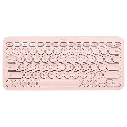 Logitech K380 Multi-Device Bluetooth Keyboard Tastiera senza Fili Bluetooth 3.0 QWERTZ Tedesco Rosa