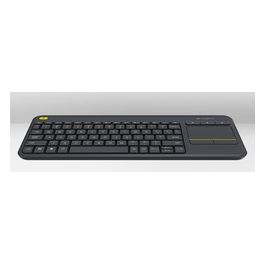 Logitech K400 Plus Tv Tastiera RF Wireless QWERTZ Ceco Nero