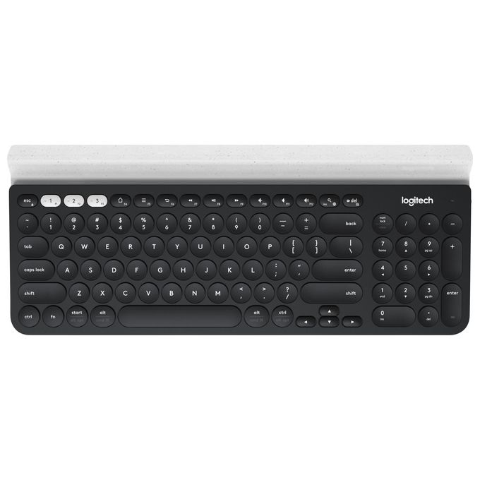 Logitech K780 Multi-Device Wireless Keyboard Tastiera RF senza Fili Bluetooth QWERTY Inglese Grigio/Bianco