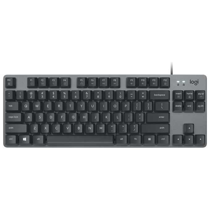 Logitech K835 TKL Mechanical Keyboard Tastiera USB Tedesco Grafite-Grigio