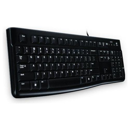 Logitech Keyboard k120 Tastiera con Layout Tedesco QWERTZ Nero