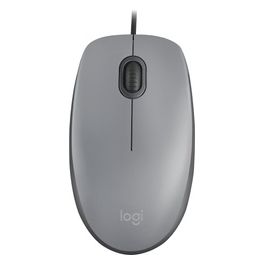 Logitech M110 Mouse Ambidestro USB tipo A Ottico 1000 DPI Mid Gray