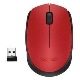 Logitech M171 Mouse Wireless Rosso