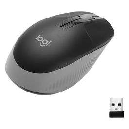 Logitech M190 Mouse Rf Wireless Ottico 1000 Dpi Ambidestro Grigio