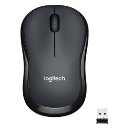 Logitech M220 Mouse Wireless, Pulsanti Silenziosi, 1000 DPI Ambidestro PC/Mac/Laptop, Grigio