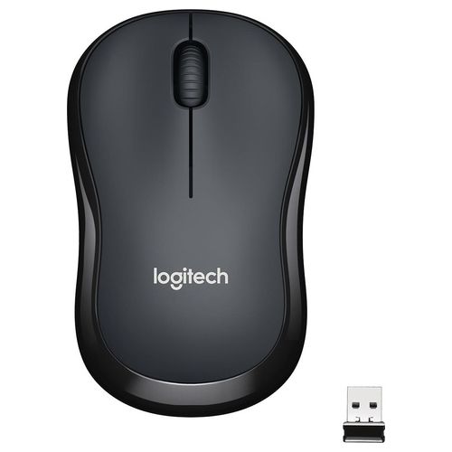 Logitech M220 Mouse Wireless, Pulsanti Silenziosi, 1000 DPI Ambidestro PC/Mac/Laptop, Grigio