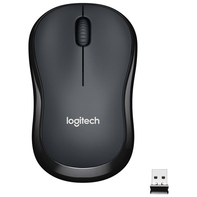 Logitech M220 Mouse Wireless, Pulsanti Silenziosi, 1000 DPI Ambidestro PC/Mac/Laptop, Grigio