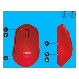 Logitech m330 Silent Mouse red