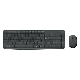 Logitech MK235 Tastiera Mouse Incluso Usb Qwerty Us International Grigio