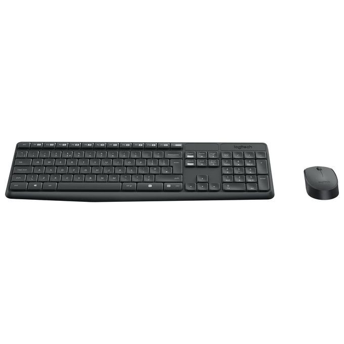 Image of Logitech MK235 Wireless Combo Kit Tastiera e Mouse QWERTY Tastiera Italiana Nero-Antracite