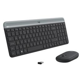 Logitech MK470 Tastiera e Mouse Incluso RF Wireless QWERTY US International Grafite