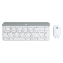 Logitech MK470 Tastiera Mouse Incluso RF Wireless AZERTY Francese Bianco