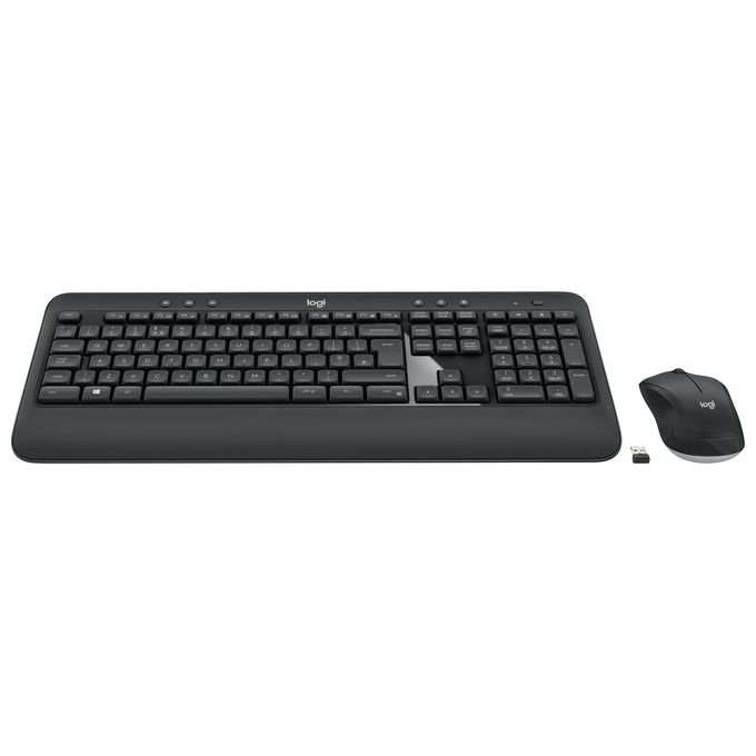 Logitech MK540 Kit Mouse M310 e Tastiera Wireless, Lunga Durata delle Batterie, QWERTY, Layout UK, Nero