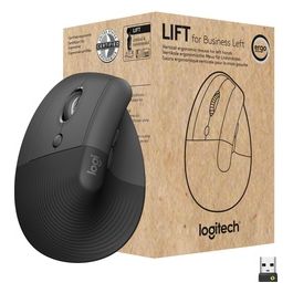 Logitech Mouse Verticale Ergonomico per Mancini Wireless Bluetooth USB Secured Logi Bolt Graphite