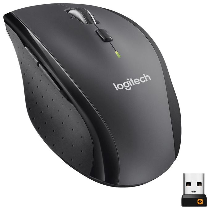 Logitech 705 Marathon Mouse Wireless, Ricevitore USB Unifying 2,4 GHz, 1000 DPI, 5 Pulsanti Programmabili, Durata Batteria di 3 Anni, Compatibile con PC, Mac, Laptop, Chromebook - Nero