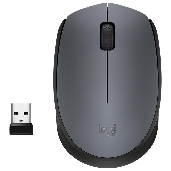 Logitech mouse wireless mouse m170 grigio