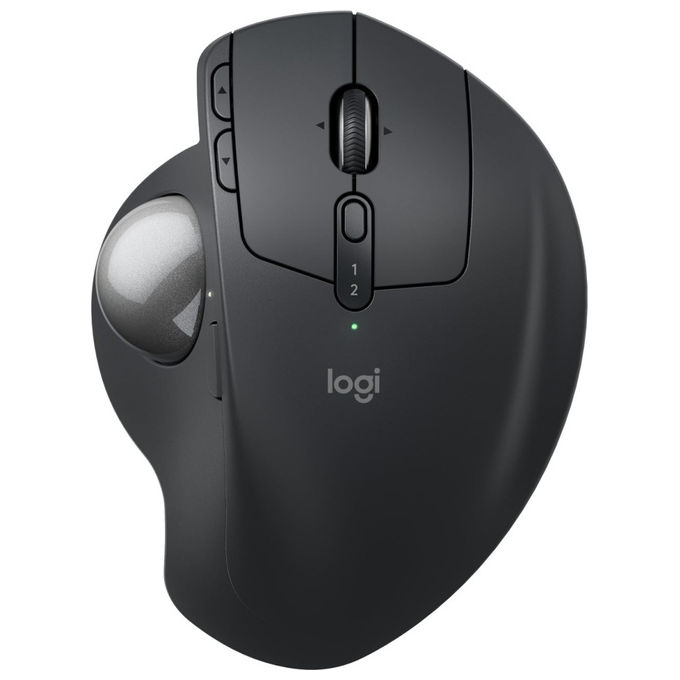 Logitech MX Ergo S Mouse Trackball Wireless Ergonomico Ricaricabile USB-C Grafite