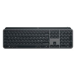 Logitech MX Keys S, Tastiera Wireless, Profilo Basso, Digitazione Precisa, Tasti Programmabili, Retroilluminazione, Bluetooth, USB C Ricaricabile, Italiano QWERTY, Grigio