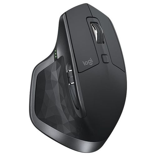 Logitech MX Master 2S Mouse Wireless - Utilizzo su qualsiasi superficie, scorrimento iperveloce, ergonomico, ricaricabile, controllo fino a 3 computer Apple Mac e Windows (Bluetooth/USB) - Grigio