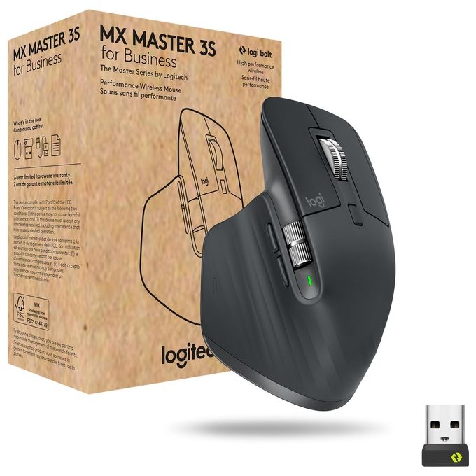 Logitech Mx Master 3s For Business Mouse Mano Destra Rf Senza Fili Bluetooth Laser 8000 Dpi