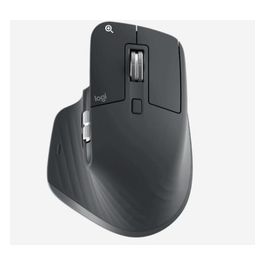 MX Master 3S-Mouse wireless ad alte prestazioni con scorrimento ultraveloce, ergonomico, 8K DPI, rilevamento del vetro, clic silenziosi, USB-C, Bluetooth, Windows, Linux, - Grigio scuro