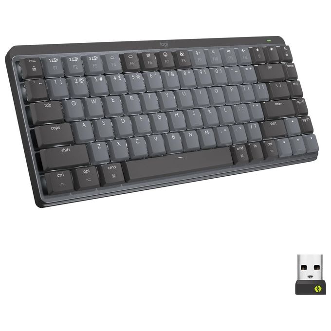 Logitech MX Mini Mechanical Tastiera RF senza fili  Bluetooth QWERTY US International Grafite Grigio