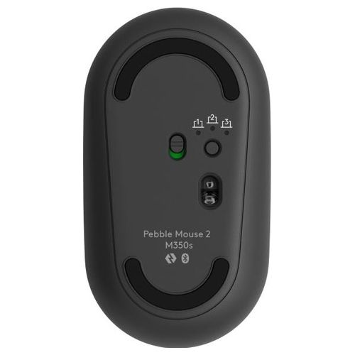 Pebble 2 Combo Tastiera Mouse Incluso RF senza Fili  Bluetooth QWERTY Indiano Grafite