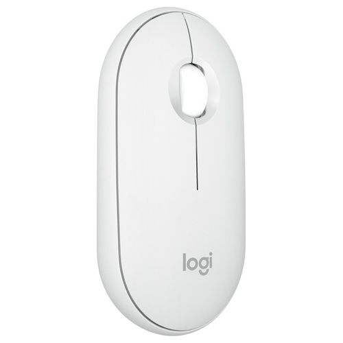 Logitech Pebble 2 M350s Mouse Ambidestro RF senza Fili  Bluetooth Ottico 4000 DPI Offwhite