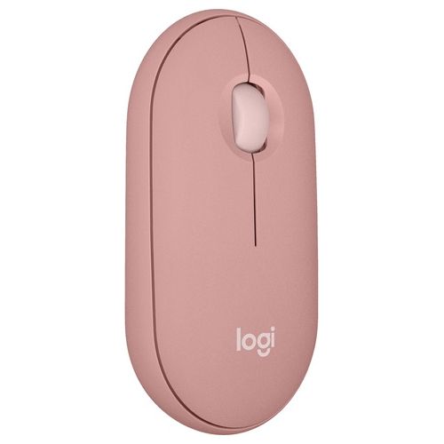 Logitech Pebble 2 M350s Mouse Ambidestro RF senza Fili  Bluetooth Ottico 4000 DPI Rose