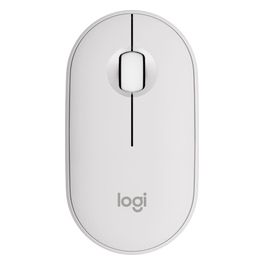 Pebble 2 M350s Mouse Ambidestro RF senza Fili  Bluetooth Ottico 4000 DPI Offwhite