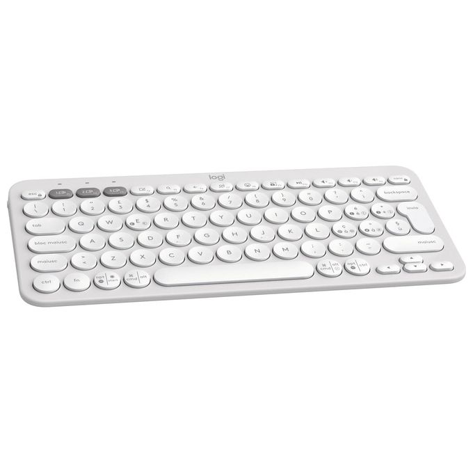 Logitech Pebble Keys 2 K380s Tastiera RF senza Fili  Bluetooth QWERTY Italiano Bianco