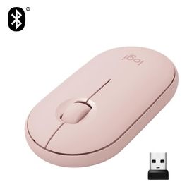 Logitech Pebble M350 Mouse Wireless a RF + Bluetooth Ottico 1000 DPI Ambidestro