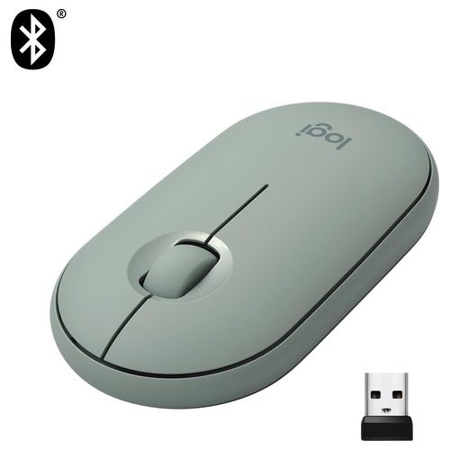 Logitech Pebble M350 Mouse Ambidestro Wireless A Rf + Bluetooth Ottico 1000 Dpi