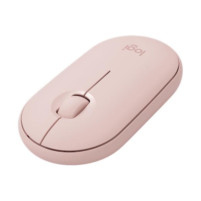 Logitech Pebble M350 Mouse Wireless a RF + Bluetooth Ottico 1000 DPI Ambidestro